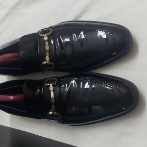 Dolce Gabbana Black Patten Leather Oxfords Size 11